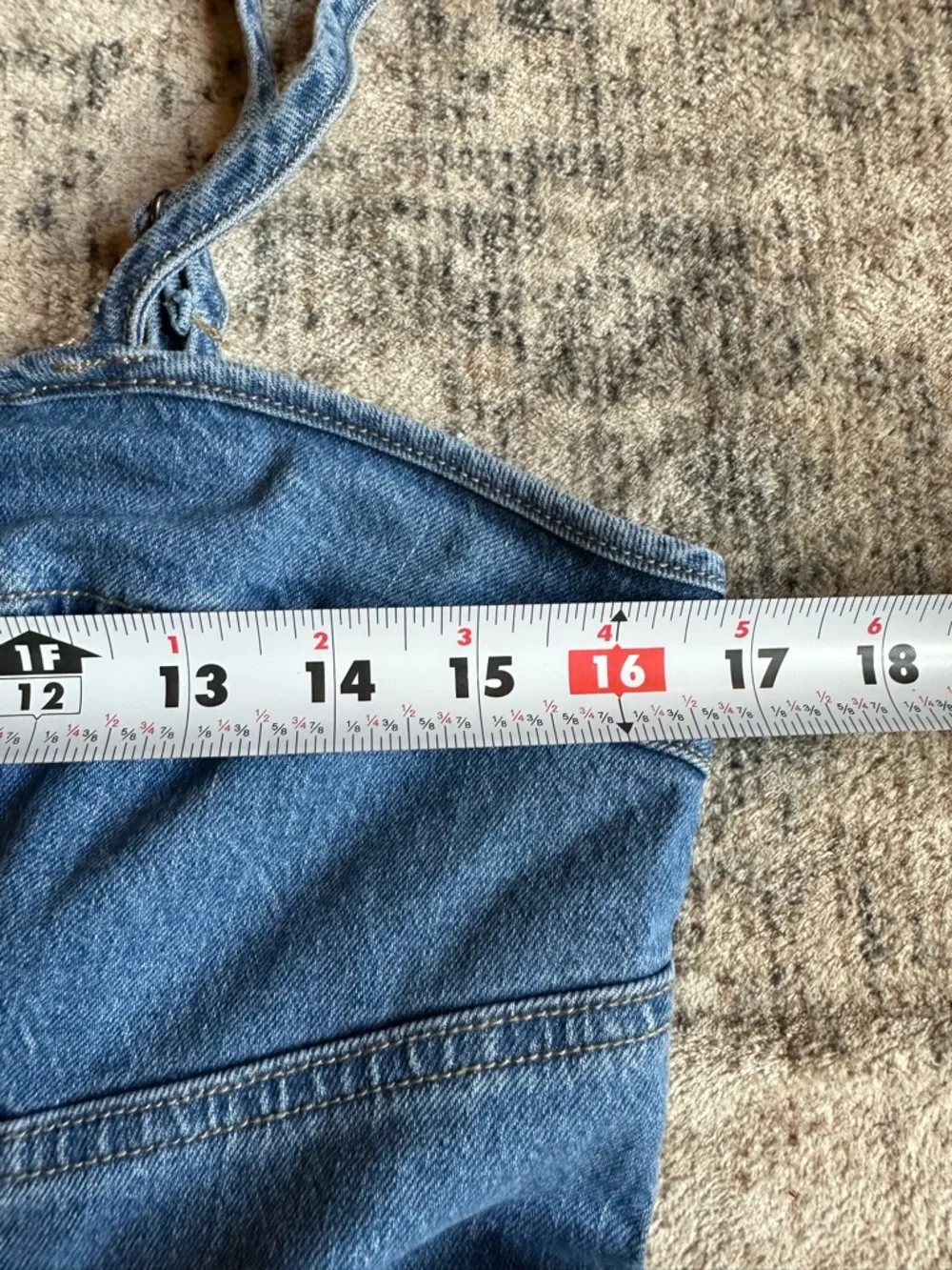 Universal Thread Denim Midi Dress Button Front Smocked Back Pockets NWT M - Picture 7 of 7